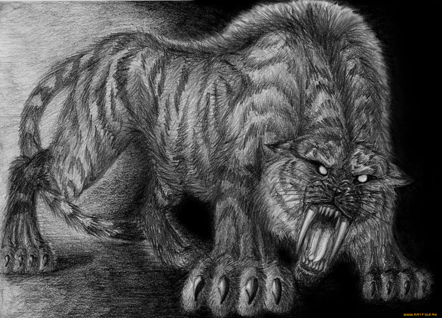 Страшный Лев рисунок